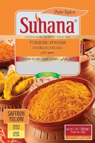 SUHANA SAFFRON YELLOW TURMERIC POWDER 200G